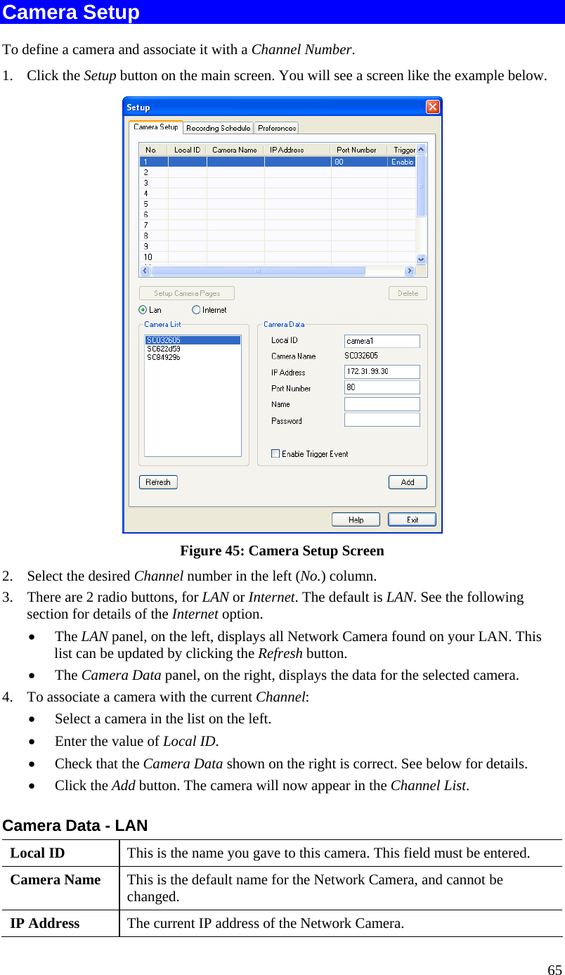 sercomm camera default ip address